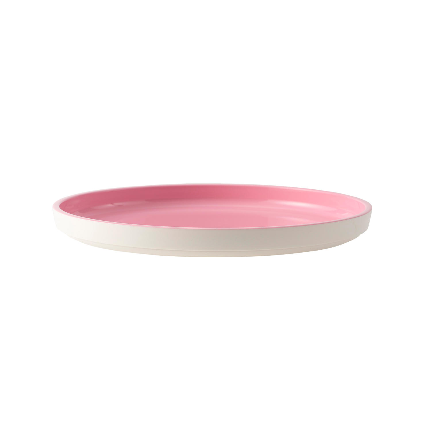 24cm 丸 食洗 カラフルエコトレー ピンク